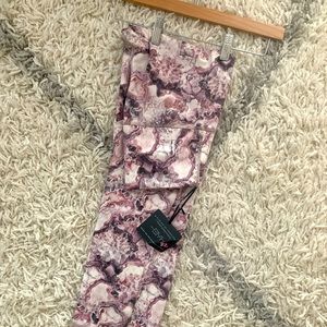 DYI marble print high waisted leggings